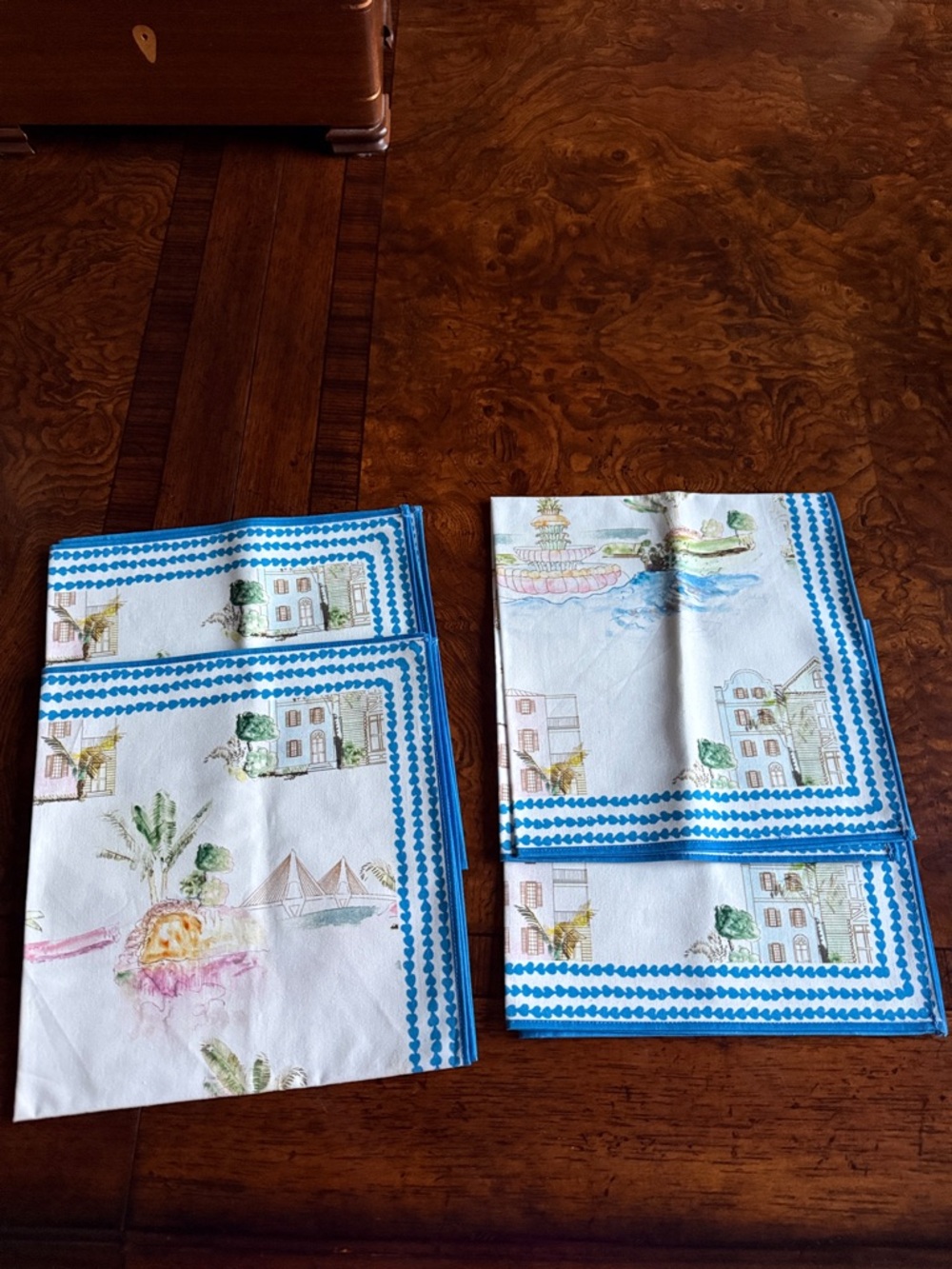 New Charleston, SC fabric napkins - Set of 4